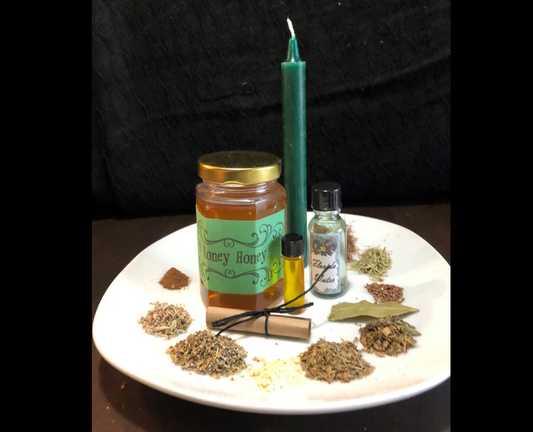 Custom Money Honey Spell Jar 6 ounces
