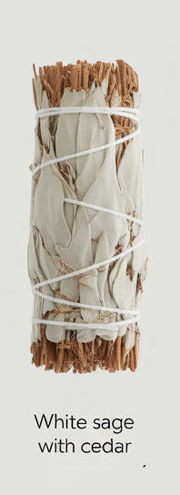 WHITE SAGE WITH CEDAR